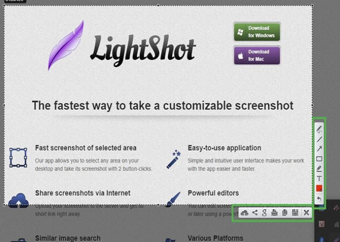 Cách chụp màn hình máy tính với Lightshot