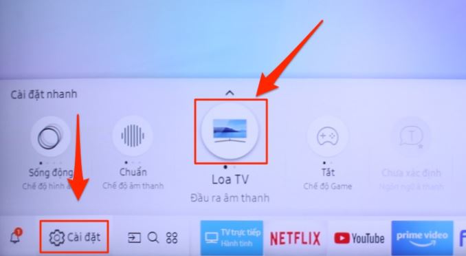 hướng dẫn kết nối loa với tivi samsung bằng Bluetooth bước 3