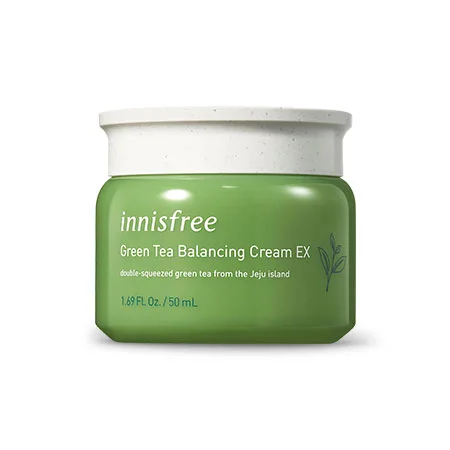 Kem dưỡng cân bằng ẩm cho da dầu mụn Innisfree Green Tea Balancing Cream EX