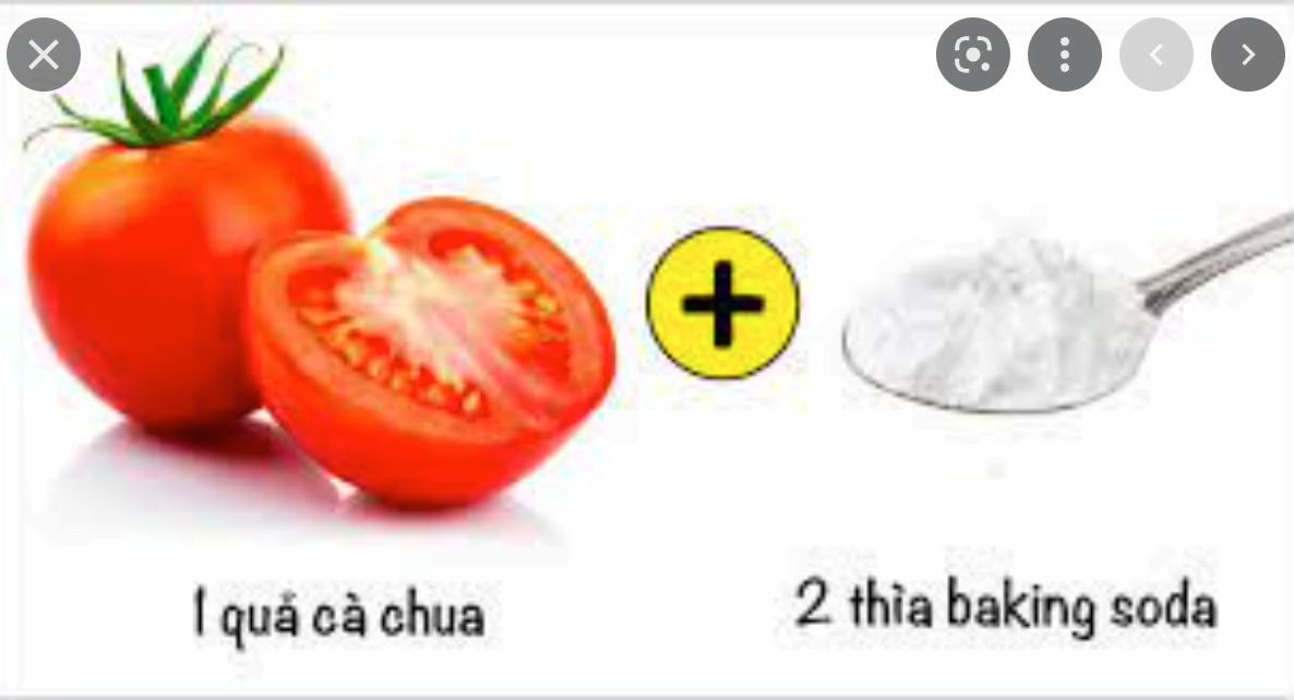 cách làm trắng răng tại nhà bằng cà chua và baking soda