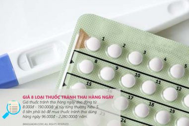 Giá thuốc tránh thai hàng ngày (của 8 loại phổ biến)